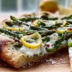 Lemon Ricotta and Asparagus Spring Pizza