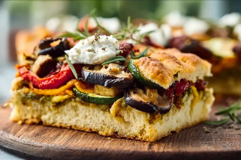 Loaded Veggie & Hummus Focaccia