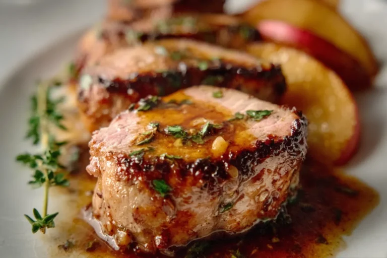 Maple Dijon Pork Tenderloin with Apples