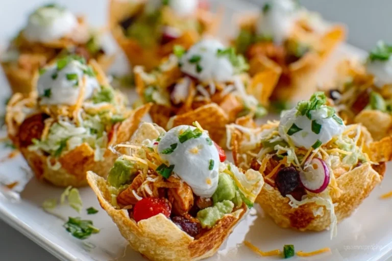 Mini Chicken Taco Cups (Party Appetizer)