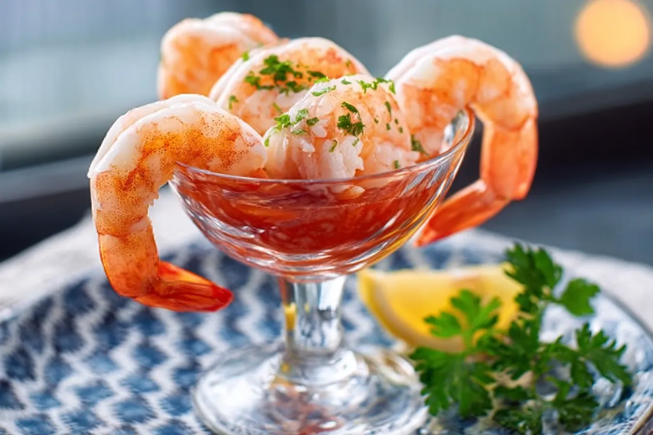 Modern Shrimp Cocktail (Retro-Chic)