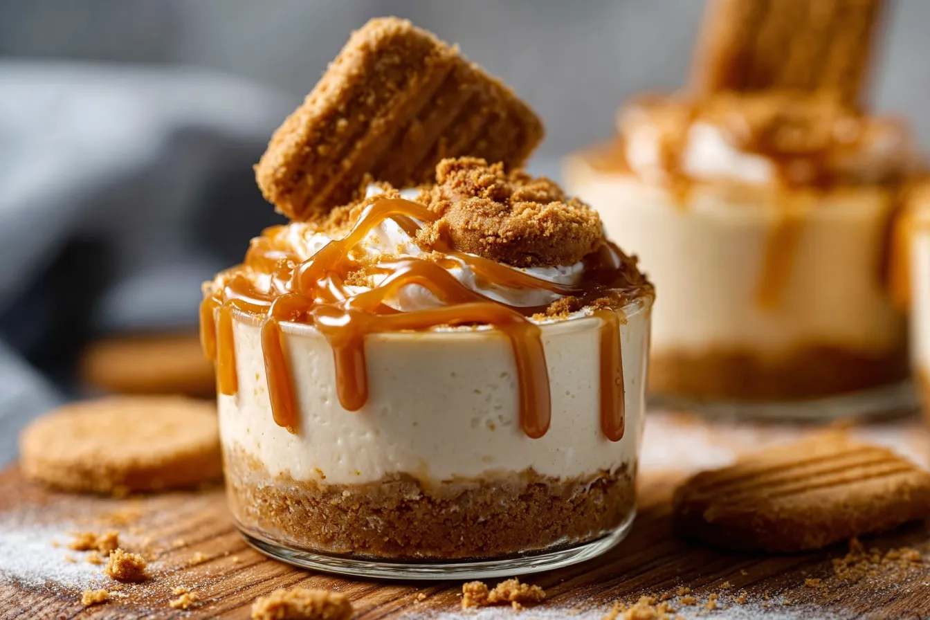 No-Bake Biscoff Cheesecake Cups