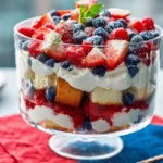 Patriotic Berry Trifle (Easy Memorial Day Dessert Ideas)