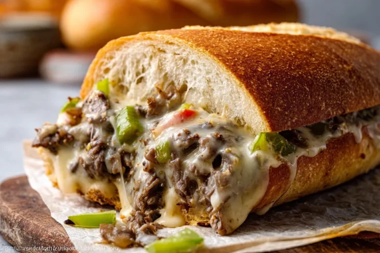 Philly Cheesesteak Stuffed French Bread