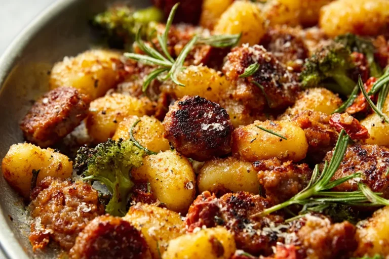 Sheet-Pan Crispy Gnocchi & Italian Sausage