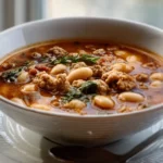 Slow Cooker Italian Sausage and White Bean Soup