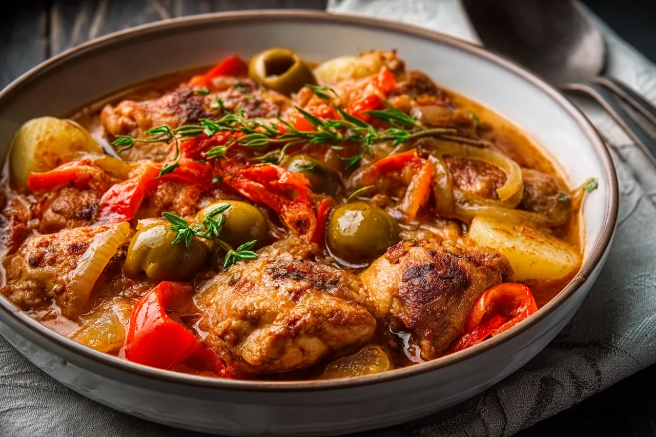 Slow Cooker Mediterranean Chicken Stew