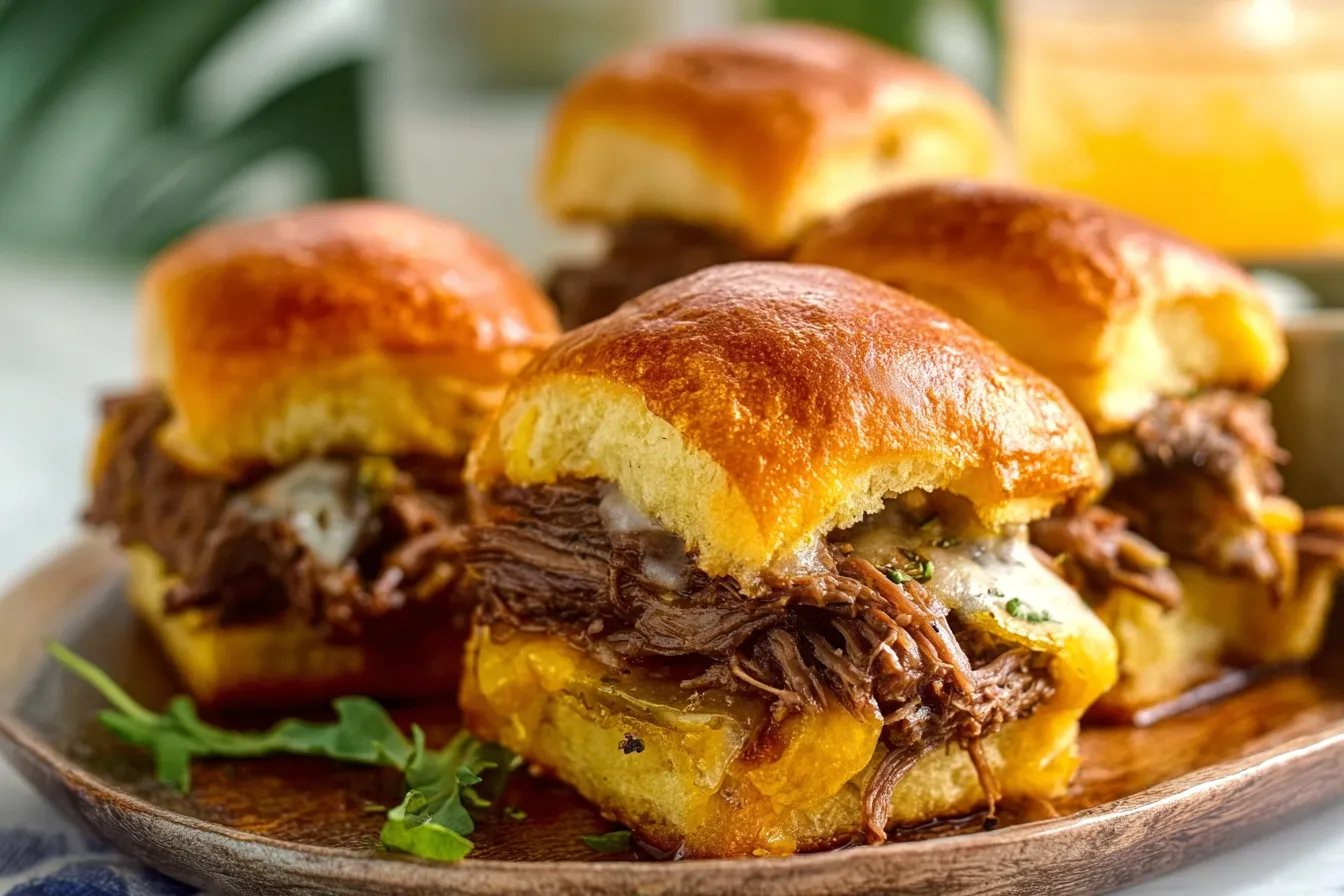 Slow Cooker Mississippi Pot Roast Sliders