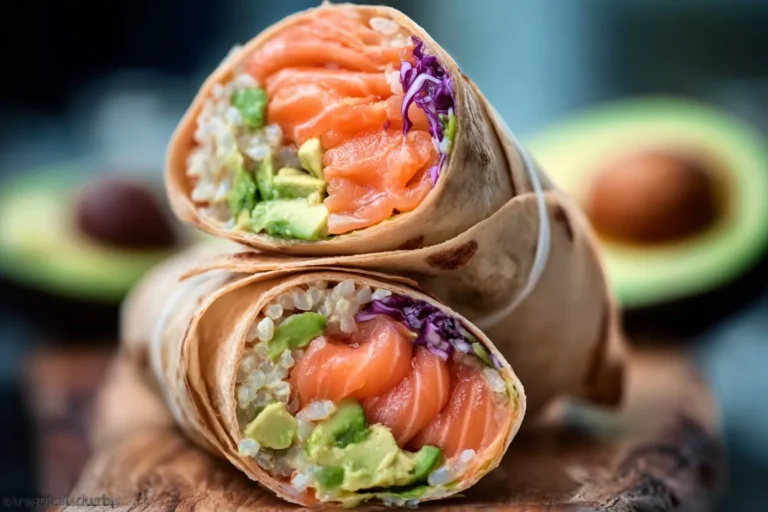 Smoked Salmon & Avocado "Sushi" Burrito