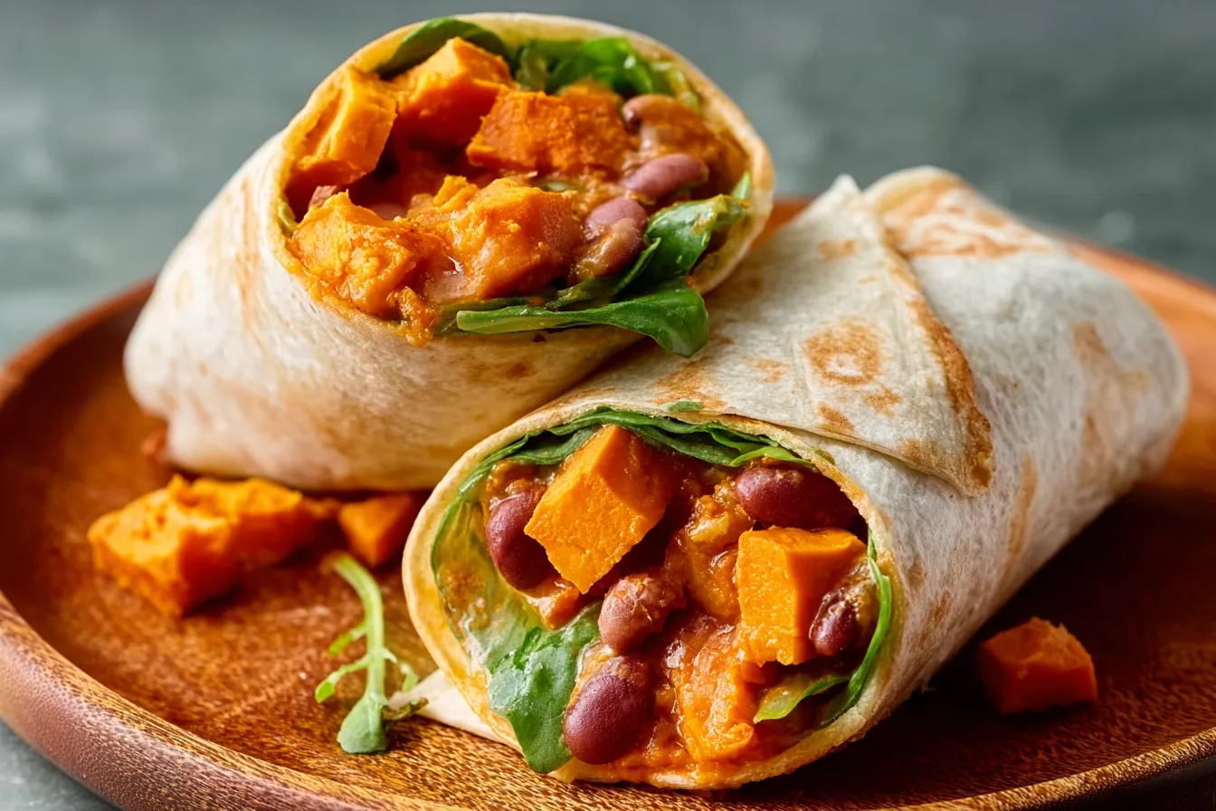 Smoky Sweet Potato + Black Bean Wrap