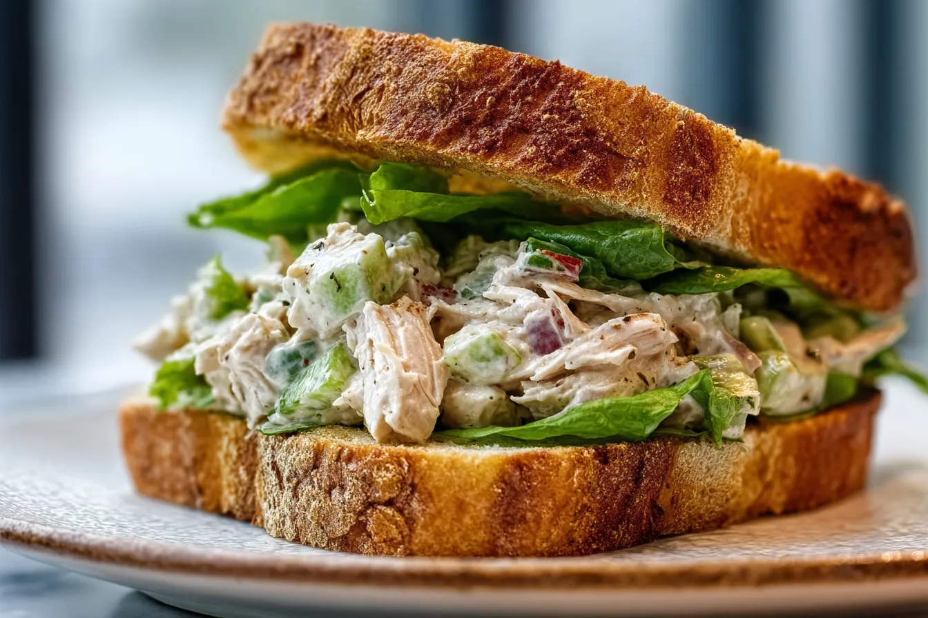 Sourdough Discard Chicken Salad Sandwich