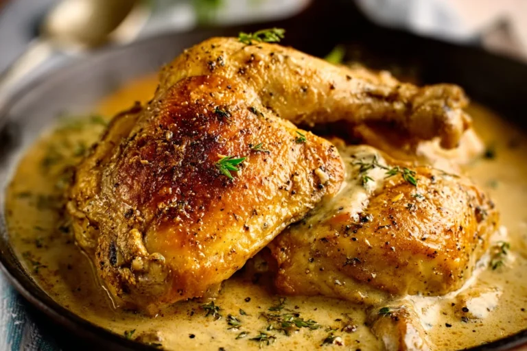 Southern Baked Chicken with Creamy Gravy