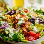 Southwestern Chicken Salad with Avocado Dressing