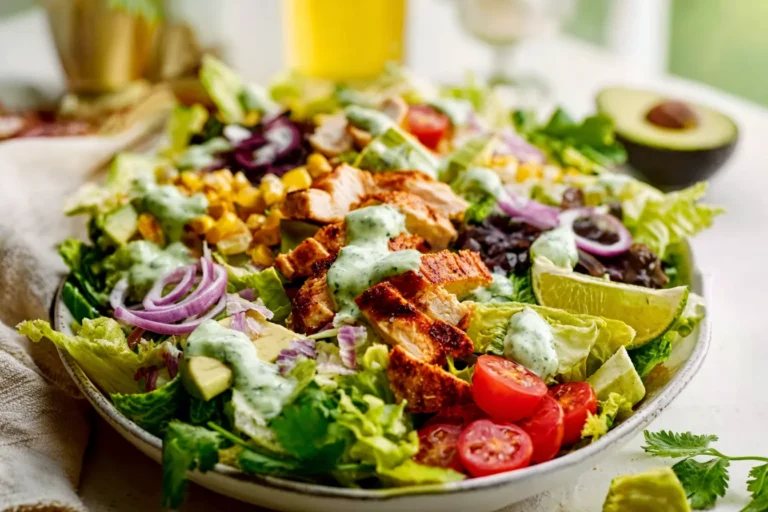 Southwestern Chicken Salad with Avocado Dressing