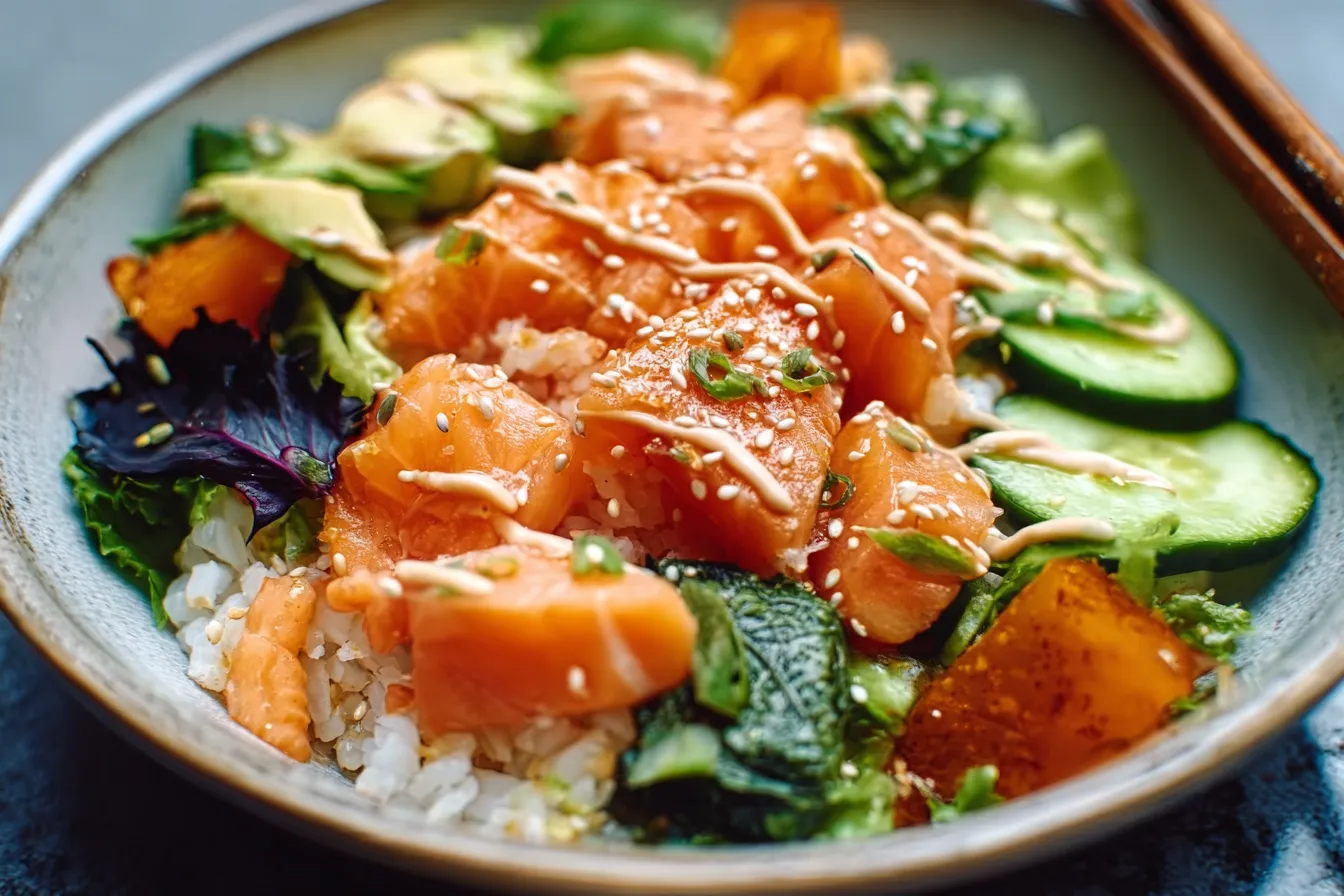 Spicy Salmon Sushi Salad
