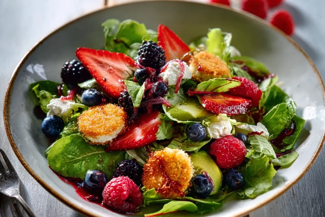 Spring Berry & Goat Cheese Salad
