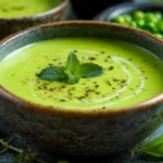 Spring Pea + Mint Soup (Creamy)