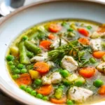 Spring Vegetable and Herb Chicken Soup