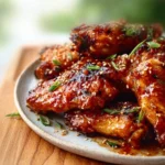 Sticky Garlic Chicken Wing Platter