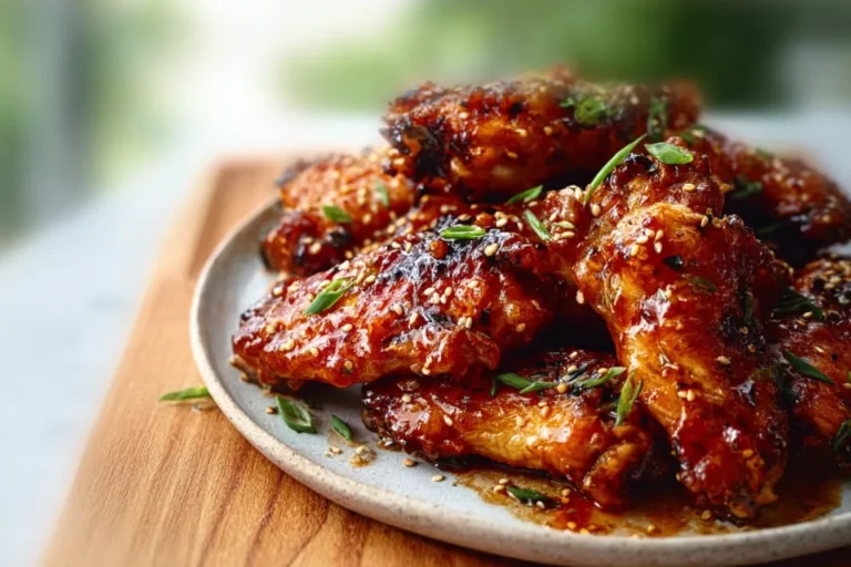 Sticky Garlic Chicken Wing Platter