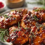 Sticky Sweet Heat Chicken Thighs