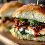 Sun-Dried Tomato + Basil Chicken Sliders