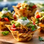 Taco-Stacked Sandwich Cups