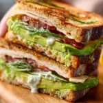 Turkey Avocado Melt with Lemon Herb Aioli