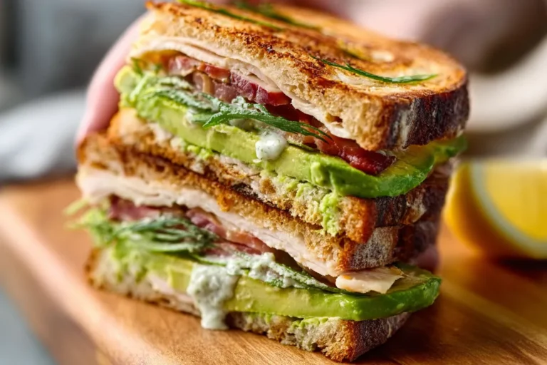 Turkey Avocado Melt with Lemon Herb Aioli
